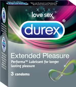 Durex Extended Pleasure Condom,  Unflavoured  3 Piece(s)/Pack 