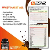 supplement - Pro Nutrition & Fitness 100% Whey Isolate, 2.2 lb Swiss Chocolate