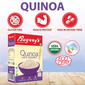 5 - Bagrrys 100% Organic Quinoa,  500 g  Unflavoured 