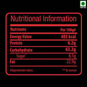 nutrition - Bagrrys Makhana Flavoured Foxnuts, Peri - Peri 100 g
