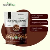 6 - NourishVitals California Almonds, Roasted & Salted 200 g