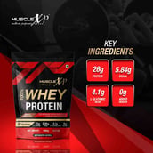 5 - MuscleXP 100% Whey Protein with Digestive Enzyme, 2.2 lb Double Chocolate