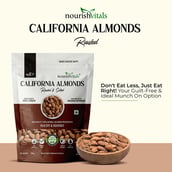 4 - NourishVitals California Almonds, Roasted & Salted Pack of 2 200 g