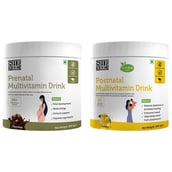 1 - SheNeed Prenatal Multivitamin Drink, 300 g Chocolate & Lemon Combo