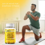 3 - Nutriburst Healthy Muscles & Bones, 60 gummies Lemon (Pack of 2)