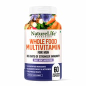 1 - NatureLife Nutrition Whole Food Multivitamin for Men, 60 capsules Unflavoured