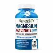 1 - NatureLife Nutrition Magnesium Glycinate 1204mg, Unflavoured 120 tablet(s)