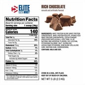 5 - Dymatize Elite Whey Protein, 5 lb Rich Chocolate