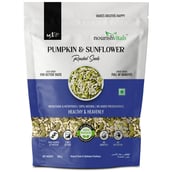 2 - NourishVitals Healthy Munching Combo, Pumpkin & Sunflower Roasted + Chia Raw Unroasted Seeds 2 Piece(s)/Pack
