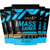 1 - MuscleXP Pro Mass Gainer with Whey Protein,  2.2 lb  Belgium Chocolate (Pack of 5) 