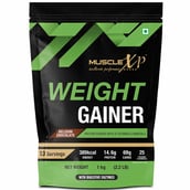 1 - MuscleXP Weight Gainer with Digestive Enzymes, 2.2 lb Belgium Chocolate