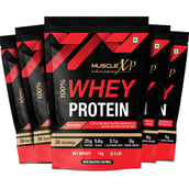 1 - MuscleXP 100% Whey Protein with Digestive Enzyme,  2.2 lb  Fruit Berry (Pack of 5) 