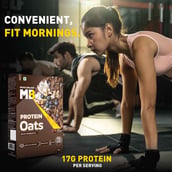 7 - MuscleBlaze High Protein Oats OP, 400 g Dark Chocolate