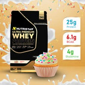 2 - Nutristar Ultra Premium Whey Protein,  2.2 lb  Birthday Cake 
