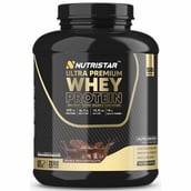 1 - Nutristar Ultra Premium Whey Protein, 4 lb Double Rich Chocolate