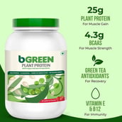 1 - bGREEN Plant Protein by MuscleBlaze OP,  2.2 lb  Strawberry 