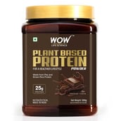1 - Wow Life Science Plant Based Protein Powder, 1.1 lb Chocolate