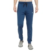 4 - John Ally Jogger Track Pant for Men with Two Zipper Pockets and Premium Fabric,  Berlin Blue  Small 