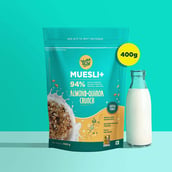 8 - Yogabars Wholegrain Breakfast Muesli,  0.400 kg  Almond and Quinoa Crunch 