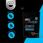 7 - HRX AGame Beginner's Whey Protein, 2 lb Belgian Chocolate
