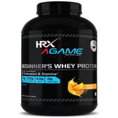 1 - HRX AGame Beginner's Whey Protein, 4.4 lb Mango Delight