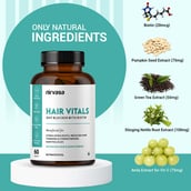 3 - Nirvasa Hair Vitals DHT Blocker with Biotin, 60 tablet(s) Unflavoured (Pack of 6)