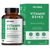 2 - Nirvasa Vitamin D3+K2,  60 tablet(s)  Unflavoured (Pack of 2) 