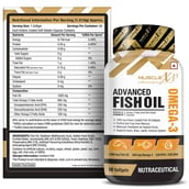 8 - MuscleXP Advanced Fish Oil Omega-3, 60 capsules