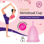 5 - Mom & World Natural Intimate Foaming Feminine Hygiene Wash, 120 ml + Reusable Menstrual Cup (Small)