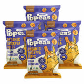 1 - Nourish Organics Popeas Organic Chickpea Puffs,  Vegan Parmesan (Pack of 4)  60 g 