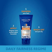 3 - Meglow Men Fairness Cream & Face Wash Combo, 2 Piece(s)/Pack for All Skin Types