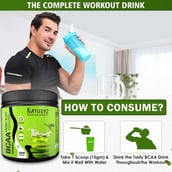 8 - Naturyz BCAA,  0.55 lb  16 Servings  Green Apple 