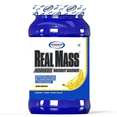 Gaspari Nutrition Real Mass Advanced, 2.2 lb Banana Smoothie