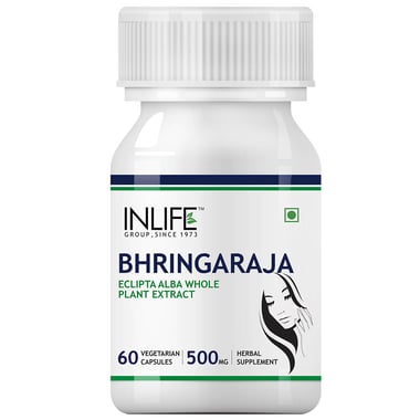 INLIFE Bhringaraja Extract 500 mg, 60 veggie capsule(s)