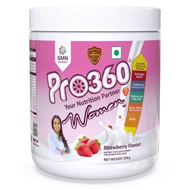 PRO360 Women Nutritional Beverage Mix, Strawberry 0.55 lb