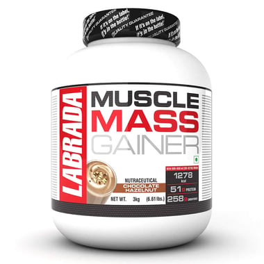 Labrada Muscle Mass Gainer, 6.61 lb Chocolate Hazelnut
