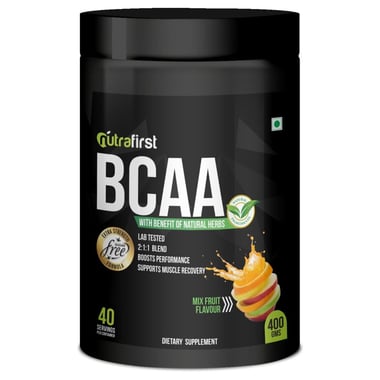 NutraFirst BCAA Proteins,  0.88 lb  40 Servings  Mix Fruit 