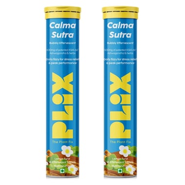 Plix Life Ashwa Calm Lemon Twist Pack of 2,  15 tablet(s) 