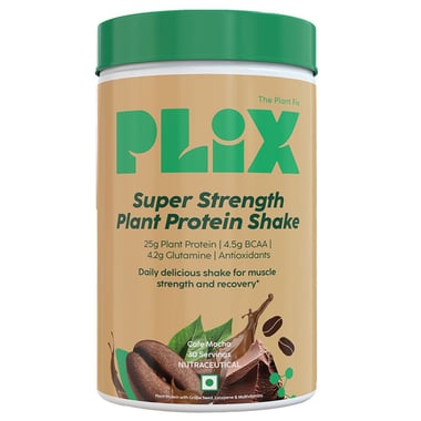 Plix Sport 100% Plant Protein Strength (Post Workout), 2.2 lb Cafe Mocha