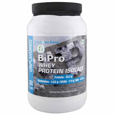 Nutrition Planet BiPro Whey Protein Isolate, 2.2 lb Unflavoured
