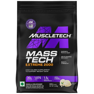 MuscleTech Mass Tech Extreme 2000,  11.99 lb  Vanilla Milkshake 