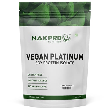 Nakpro Platinum Soy Protein Isolate,  1.1 lb  Unflavoured 