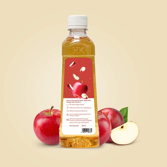 5 - HK Vitals Apple Cider Vinegar with Mother by Healthkart,  0.5 L  Unflavoured