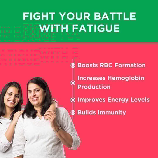 2 - HK Vitals Iron + Folic Acid by Healthkart,  90 capsules