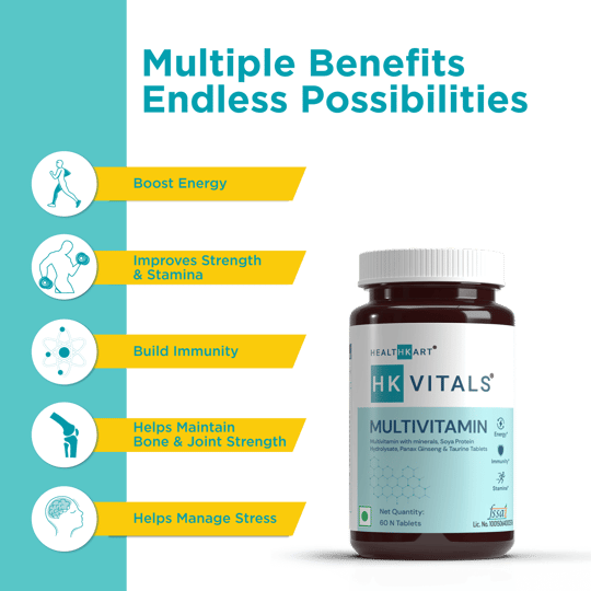 1 - HK Vitals Omega -3 & Multivitamin by HealthKart,  Unflavoured  2 Piece(s)/Pack