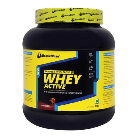 MuscleBlaze Whey Active, 2.2 lb Chocolate