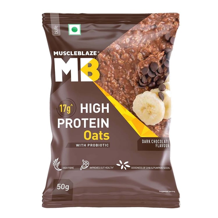 MuscleBlaze High Protein Oats,  50 g  Dark Chocolate 