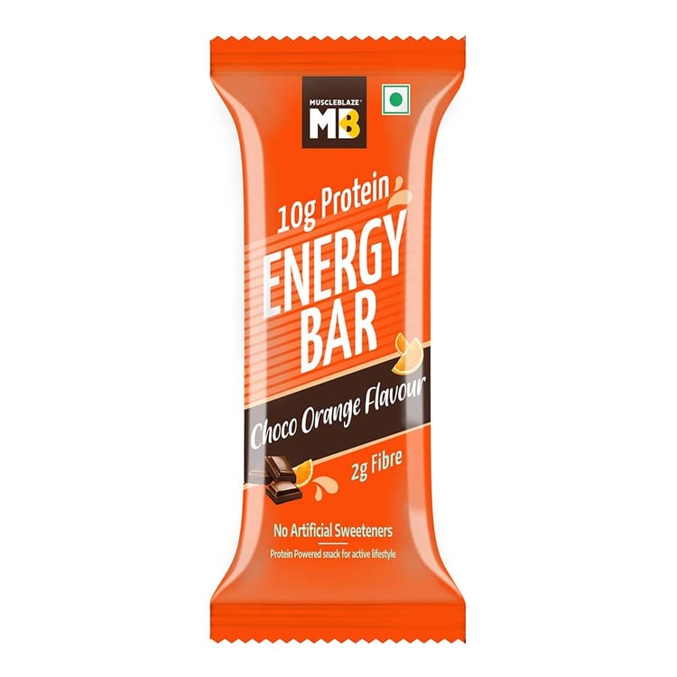 5 - MuscleBlaze Energy Bar,  1 bar(s)  Choco Orange (10 g Protein) 