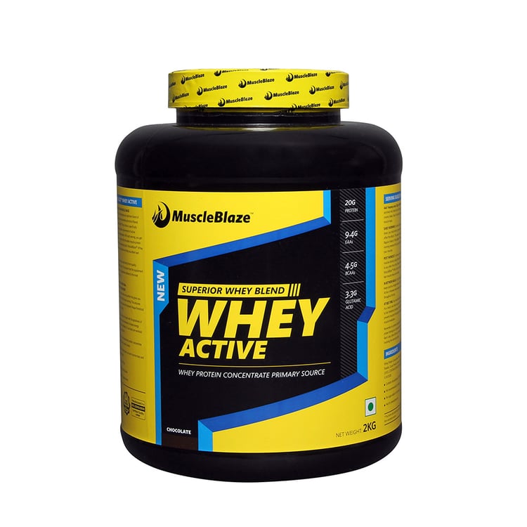 MuscleBlaze Whey Active, Chocolate 4.4 lb